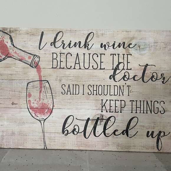 Sincere Surroundings Rustic Bottled Up, White Sign - Picture 2 of 4